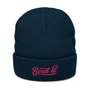 Ribbed Knit Beanie | Bout It | Flamingo | Bout It Merch