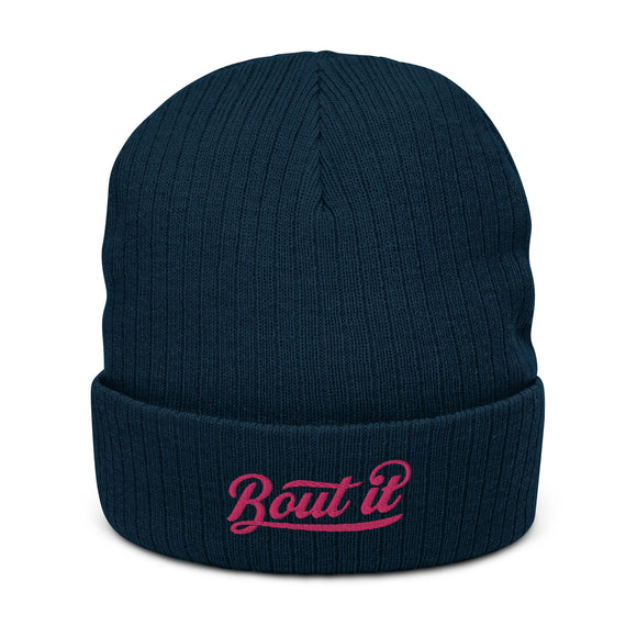 Ribbed Knit Beanie | Bout It | Flamingo | Bout It Merch
