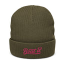 Ribbed Knit Beanie | Bout It | Flamingo | Bout It Merch