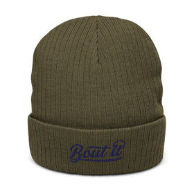 Warm Knit Beanie | Ribbed Knit Beanie | Bout It Merch