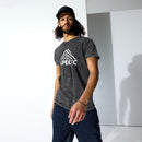 Unisex Stone-Washed Tee | White Apex Peaks-4