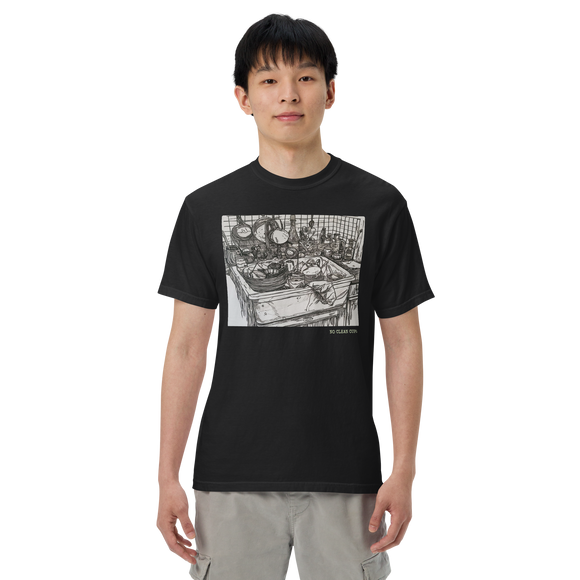 Comfort Colors T-shirt | No Clean Cups Colored Text