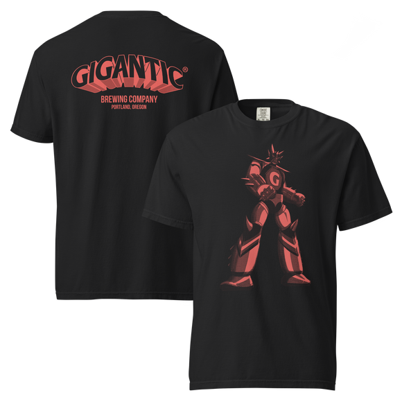 Comfort Colors T-shirt | Red Robot + Horizontal Logo