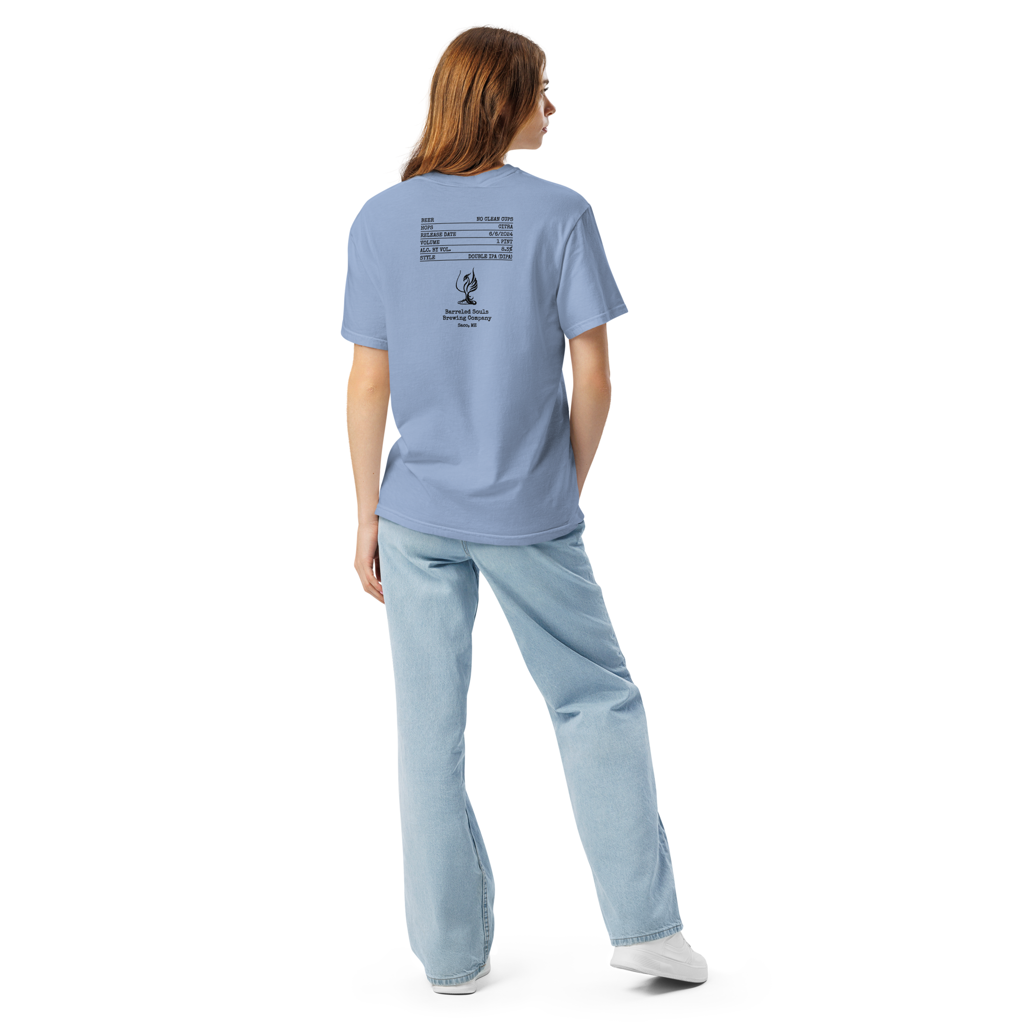 Comfort Colors T-shirt | No Clean Cups Black Text
