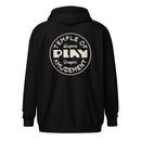 Black Zip up Hoodie | Play Eugene Hoodie | Bout It Merch