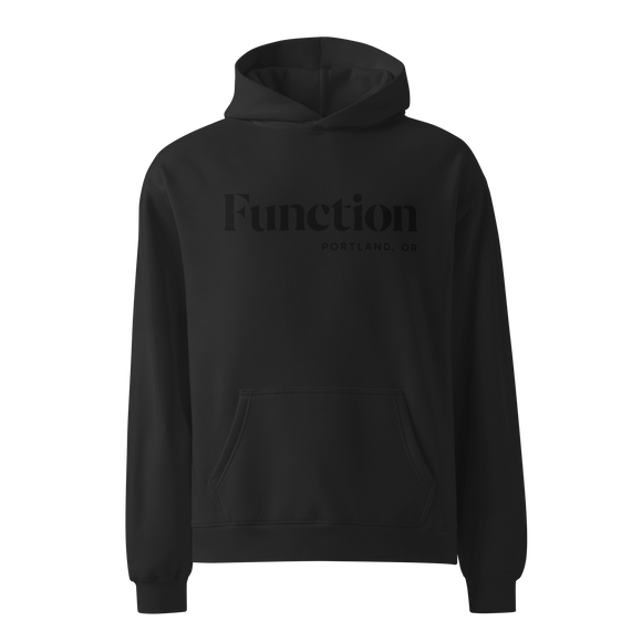 Premium Relaxed Hoodie | Black on Black