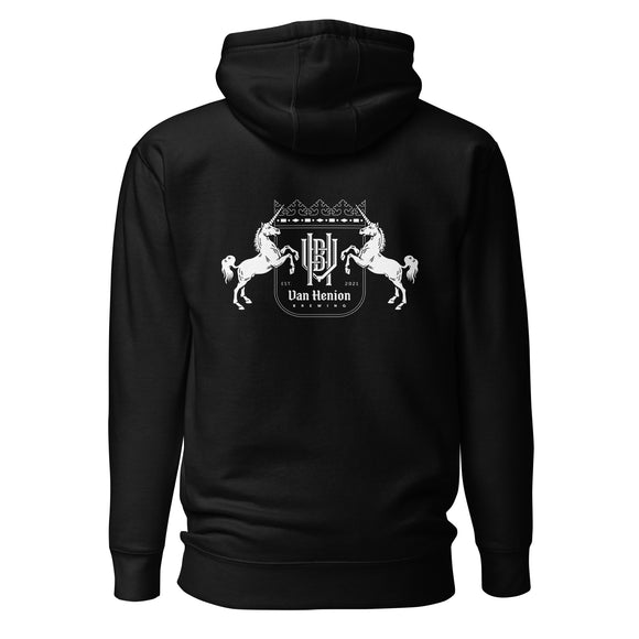 Premium Cotton Hoodie | Black Unicorns