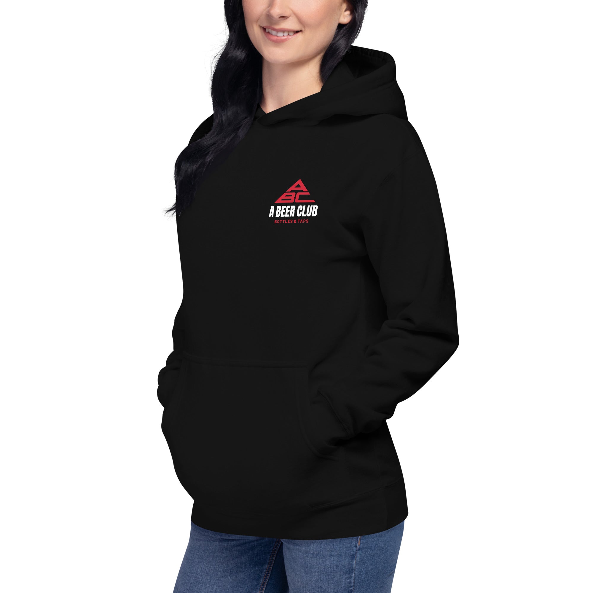 Premium Cotton Hoodie | Red & White Sunburst