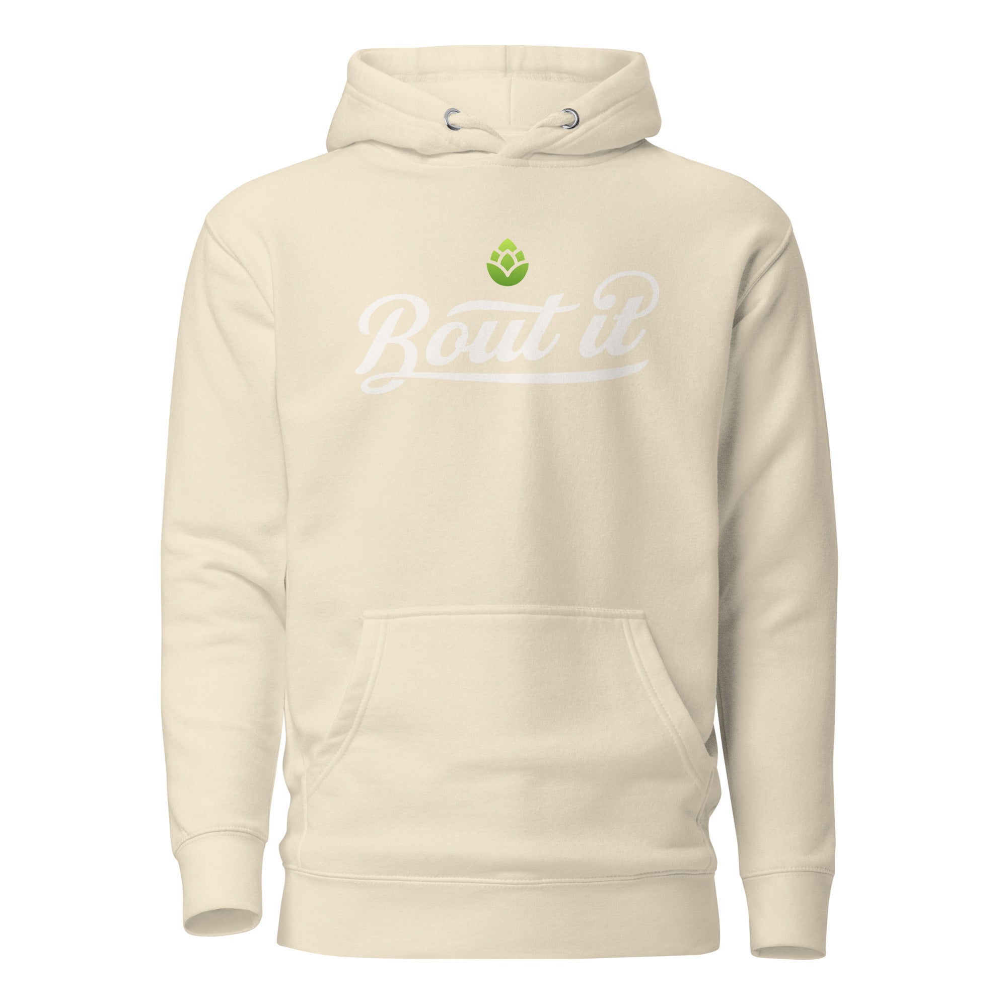 Buy bone Premium Cotton Hoodie | Light logo