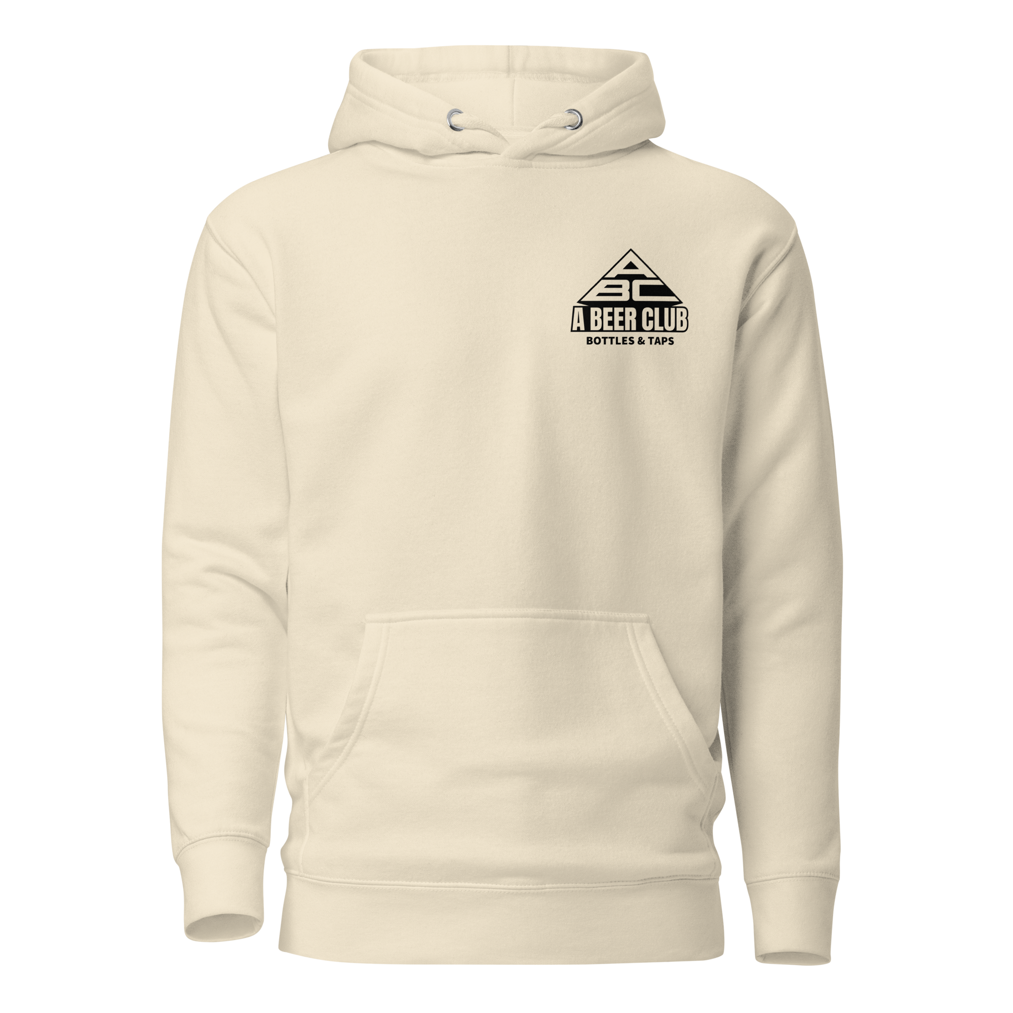 Buy bone Premium Cotton Hoodie | Drop Blue Back