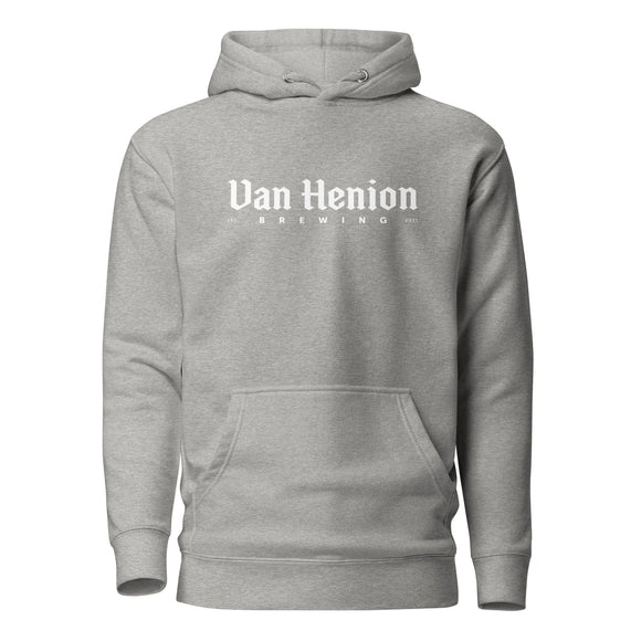 Premium Cotton Hoodie | White Lettering Initial Back