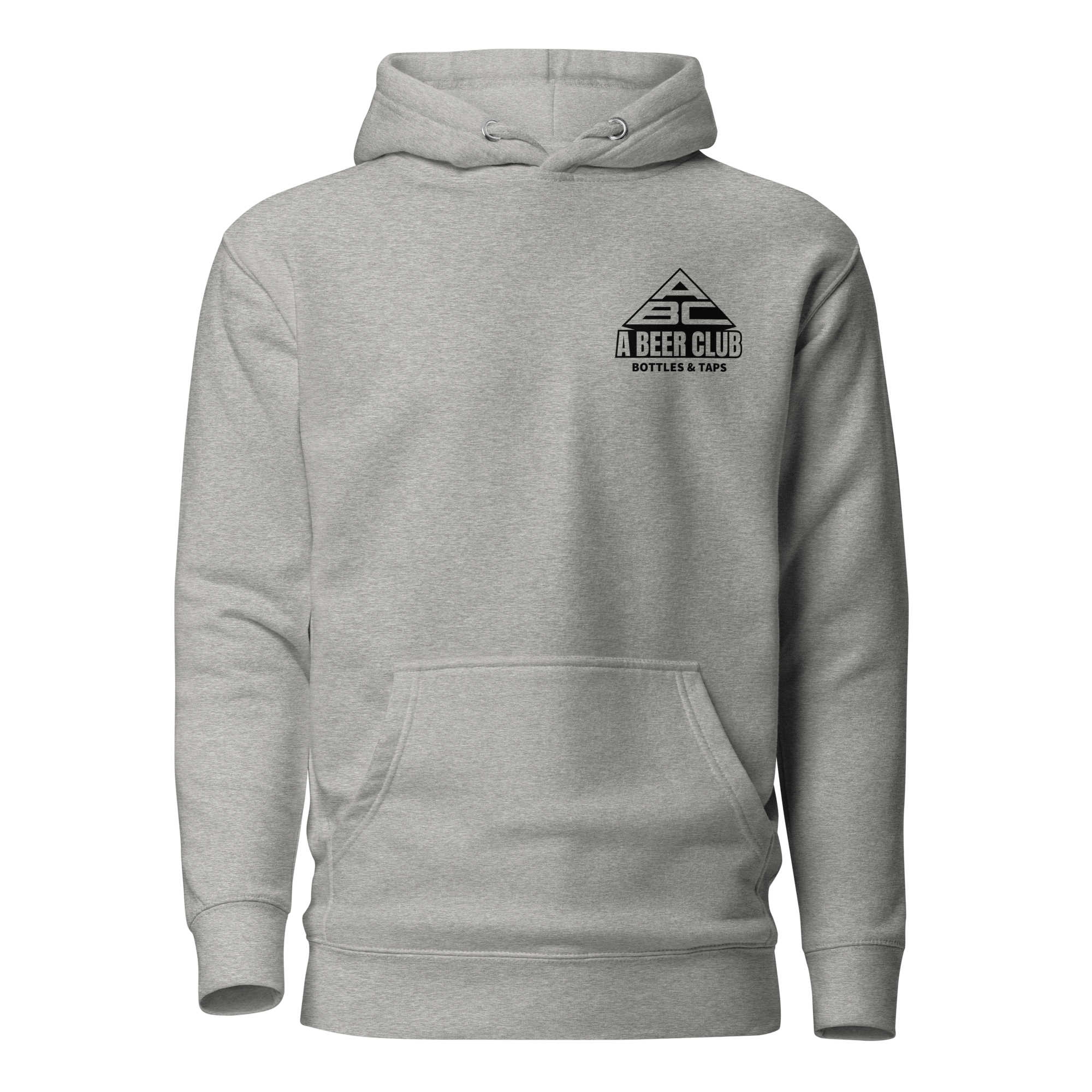 Buy carbon-grey Premium Cotton Hoodie | Drop Blue Back