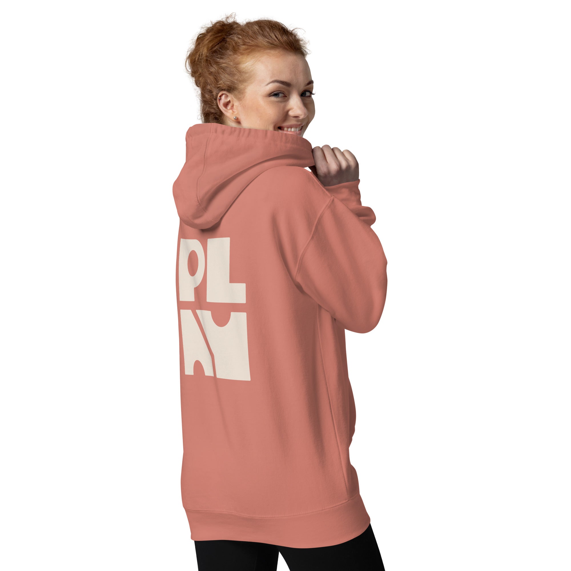 Premium Cotton Hoodie | Faded White Badge | Square