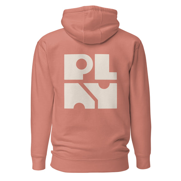 Premium Cotton Hoodie | Faded White Badge | Square