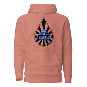 Buy dusty-rose Premium Cotton Hoodie | Drop Blue Front
