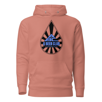 Buy dusty-rose Premium Cotton Hoodie | Drop Blue Front