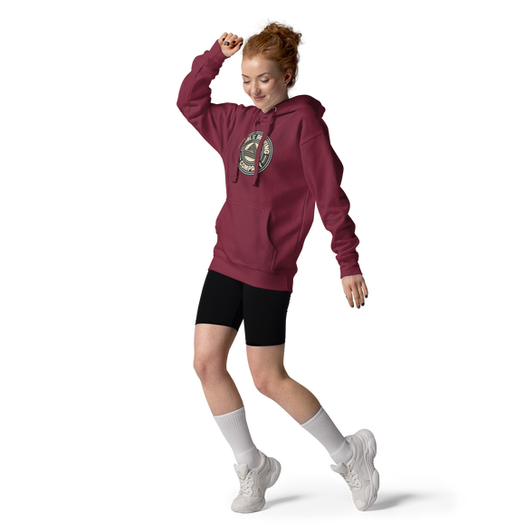 Premium Cotton Hoodie | Round "Good People Good Beer"