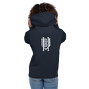 Premium Cotton Hoodie | White Lettering Initial Back-15