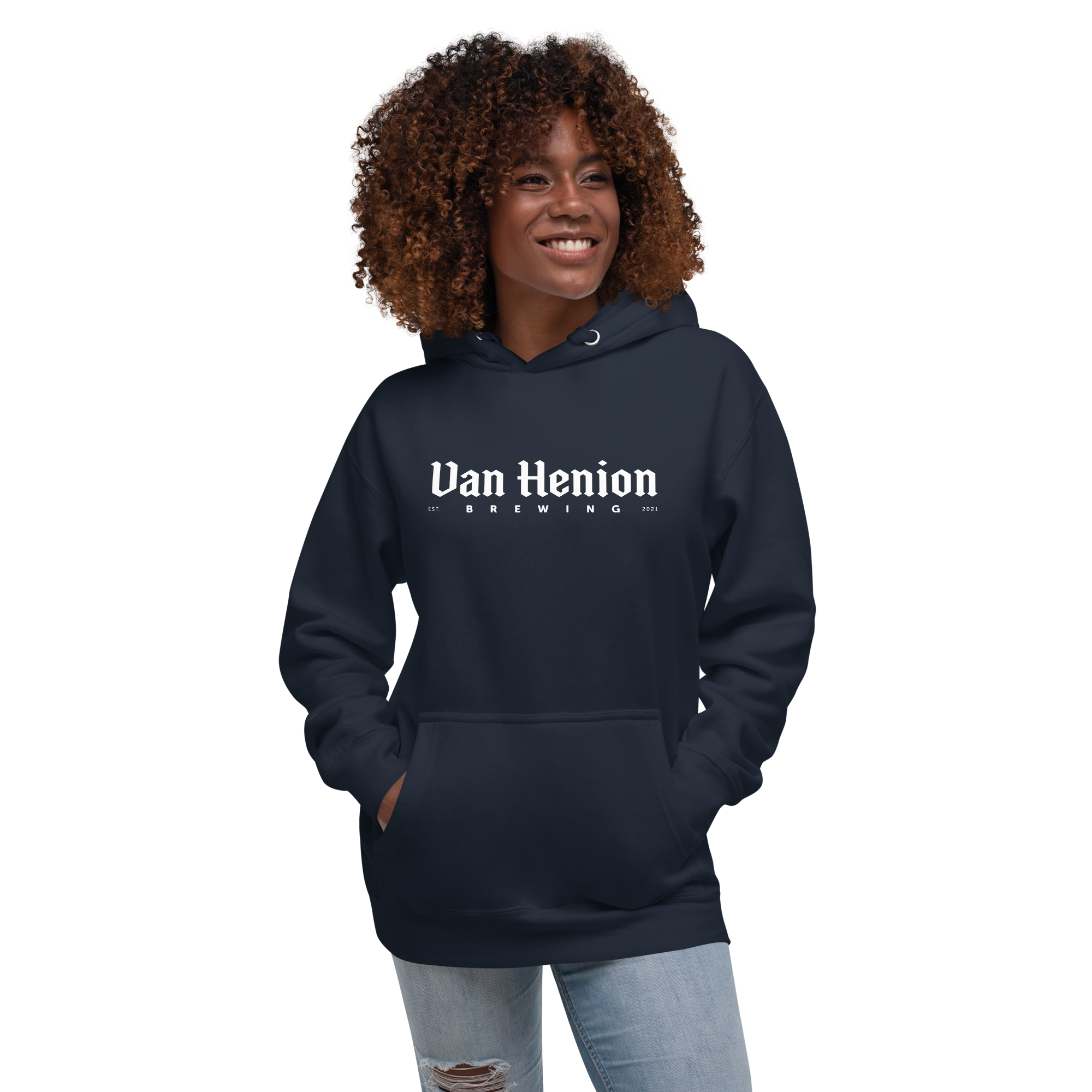 Premium Cotton Hoodie | White Lettering Initial Back