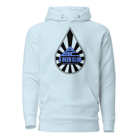 Buy sky-blue Premium Cotton Hoodie | Drop Blue Front
