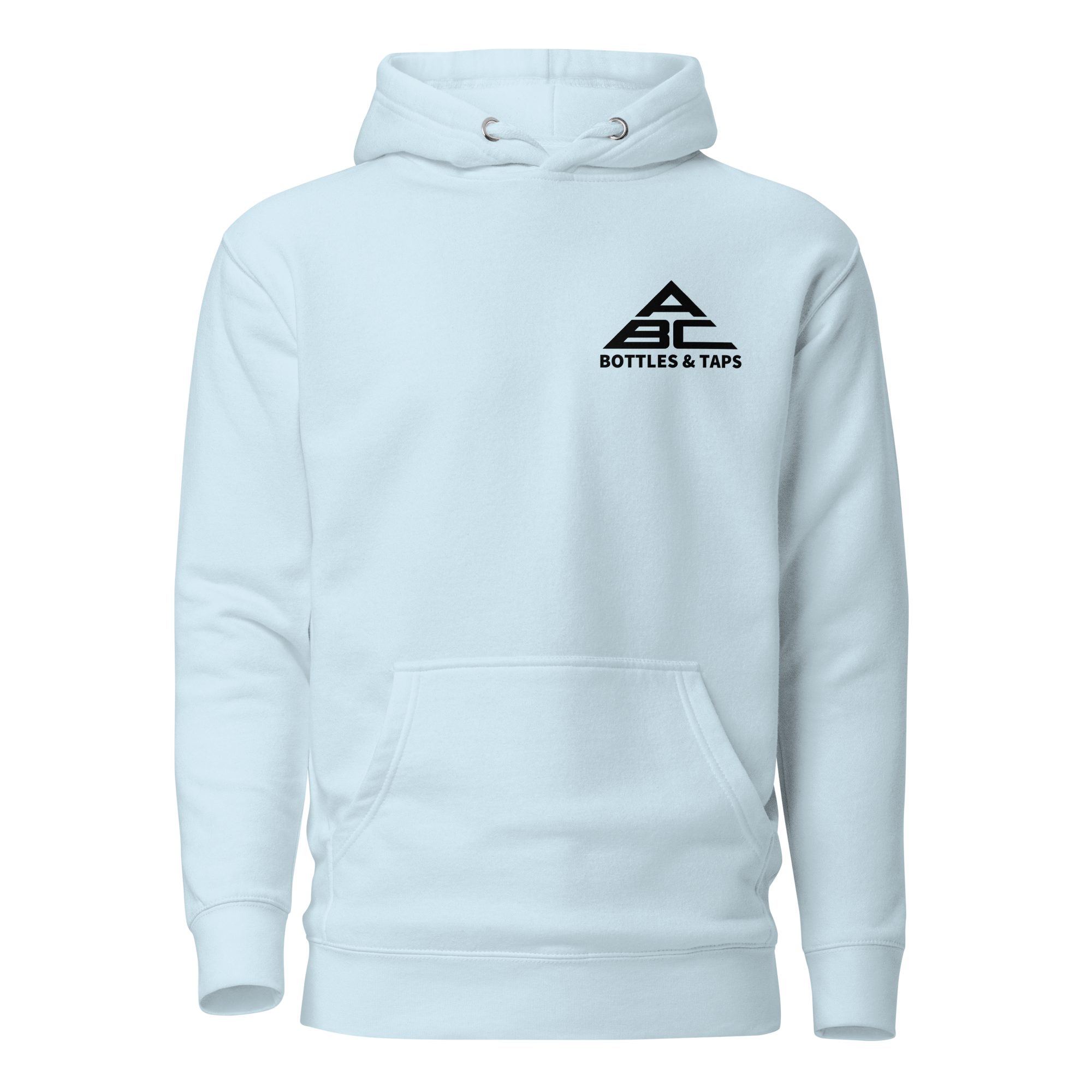 Buy sky-blue Premium Cotton Hoodie | Black &amp; Sunburst