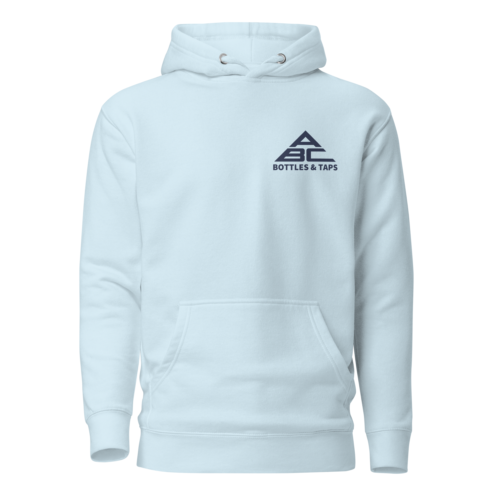 Buy sky-blue Premium Cotton Hoodie | Navy &amp; Green Sunburst