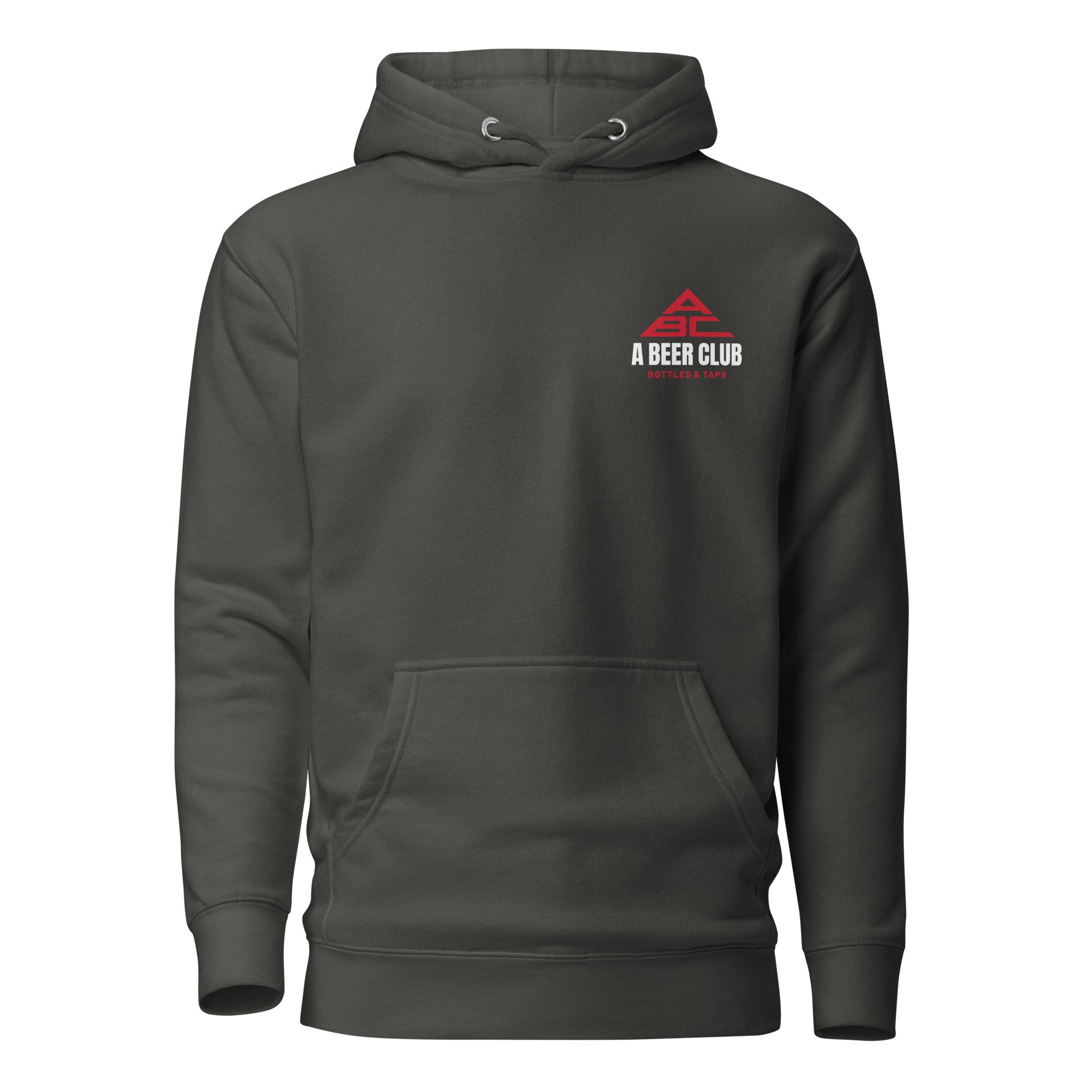 Buy vintage-black Premium Cotton Hoodie | Red &amp; White Sunburst
