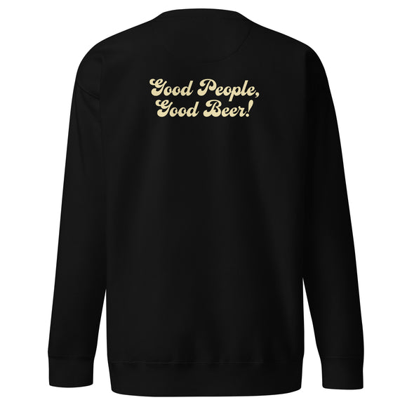 Premium Crewneck Sweatshirt | Good People Good Beer | Bout It Merch