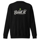 Black Crewneck Sweatshirt | Cotton Face Sweatshirt | Bout It Merch