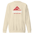 Cotton Crewneck Sweatshirt | OG White & Red-6