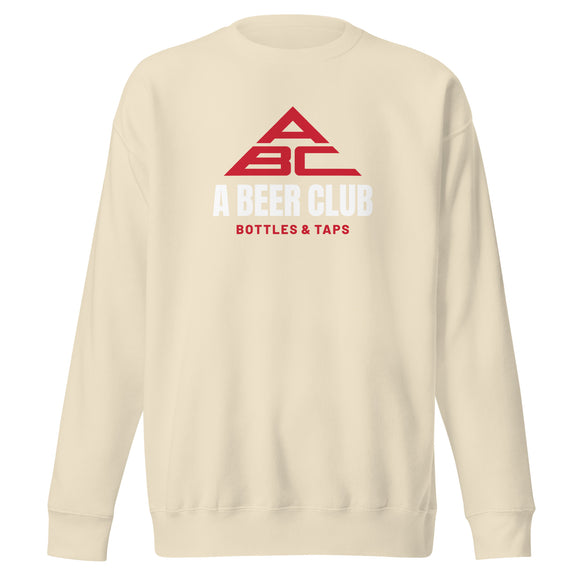 Cotton Crewneck Sweatshirt | OG White & Red
