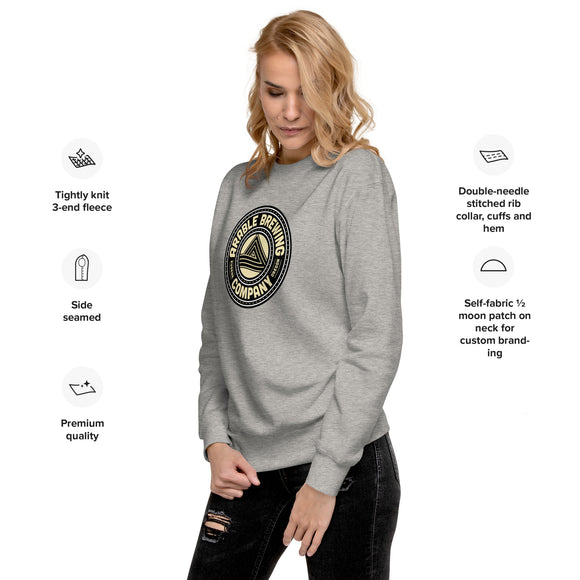 Cotton Crewneck Sweatshirt | Round "Good People Good Beer"