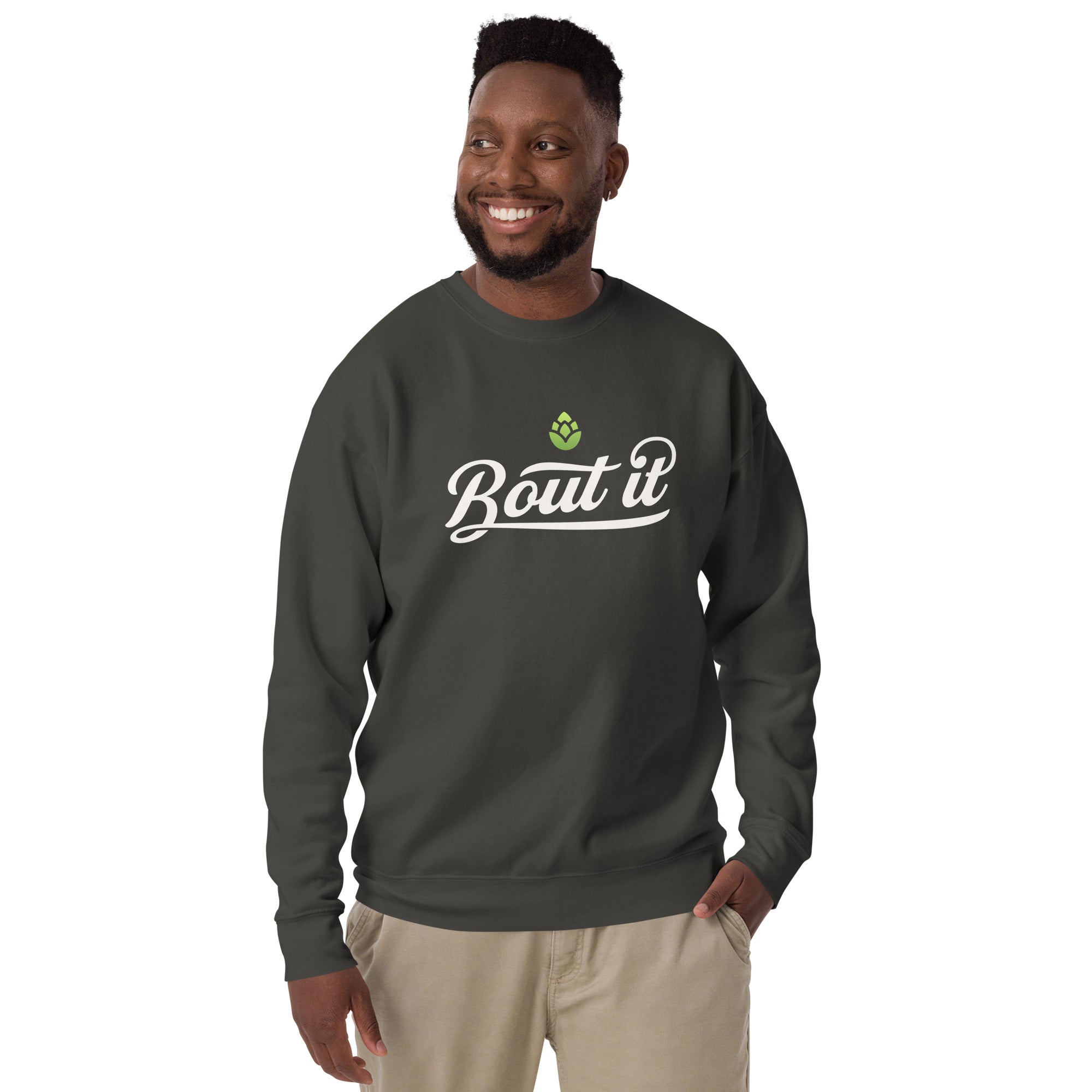Cotton Crewneck Sweatshirt | Light logo