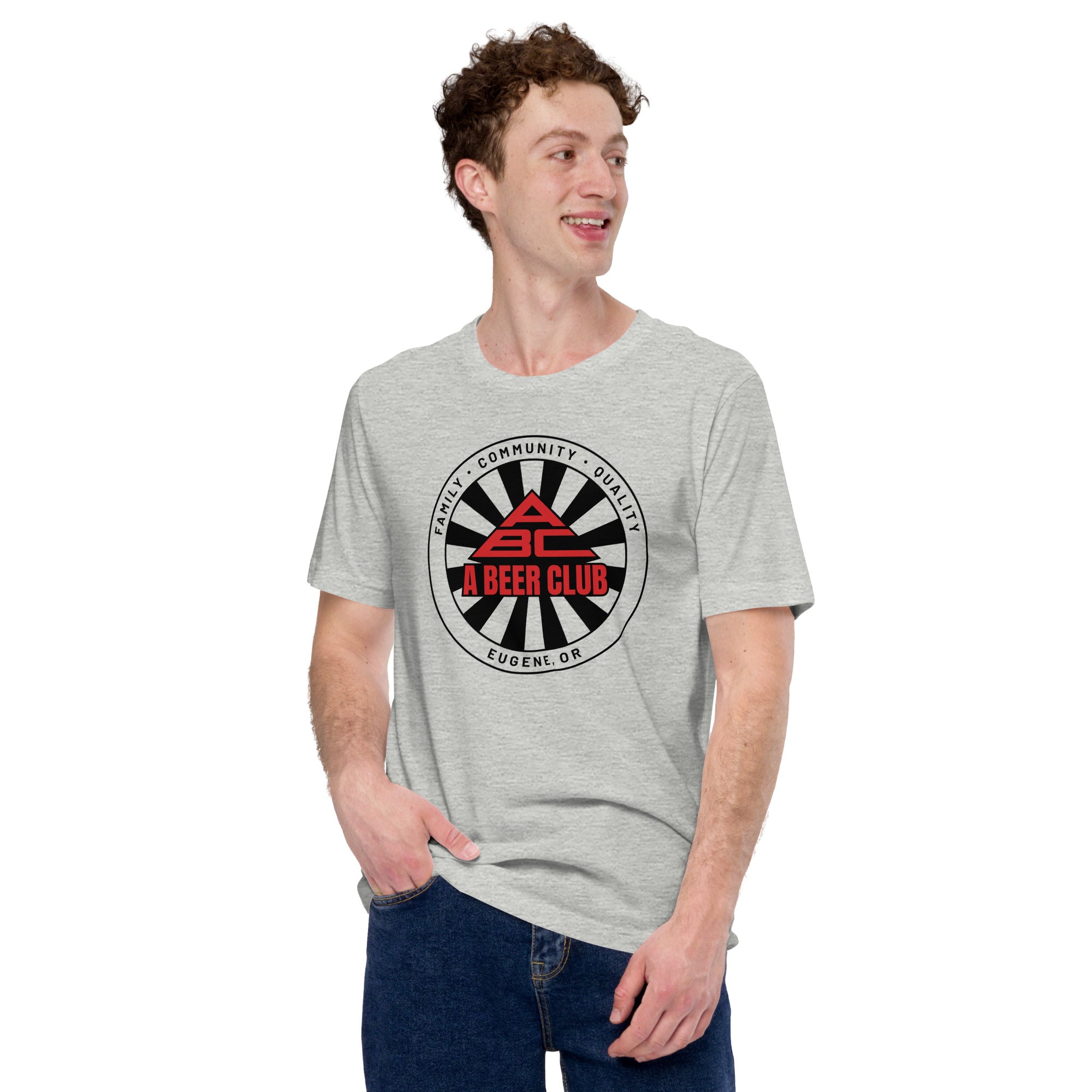 Cotton T-shirt | Black & Red Sunburst