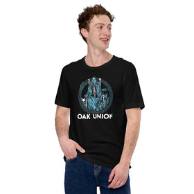 Unisex Medium-Weight Tee | Oak Union Logo | Bout It Merch