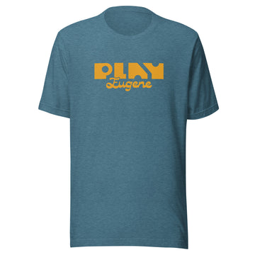Olive Green T Shirt | Play Eugene Design | Bout It Merch