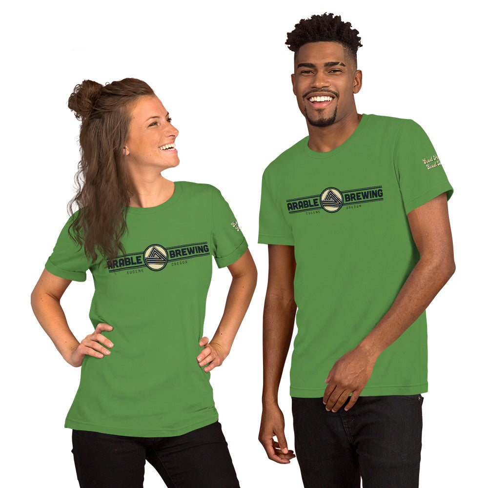Cotton T-shirt | Horizontal | "Good People Good Beer" on Sleeve