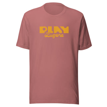 Olive Green T Shirt | Play Eugene Design | Bout It Merch
