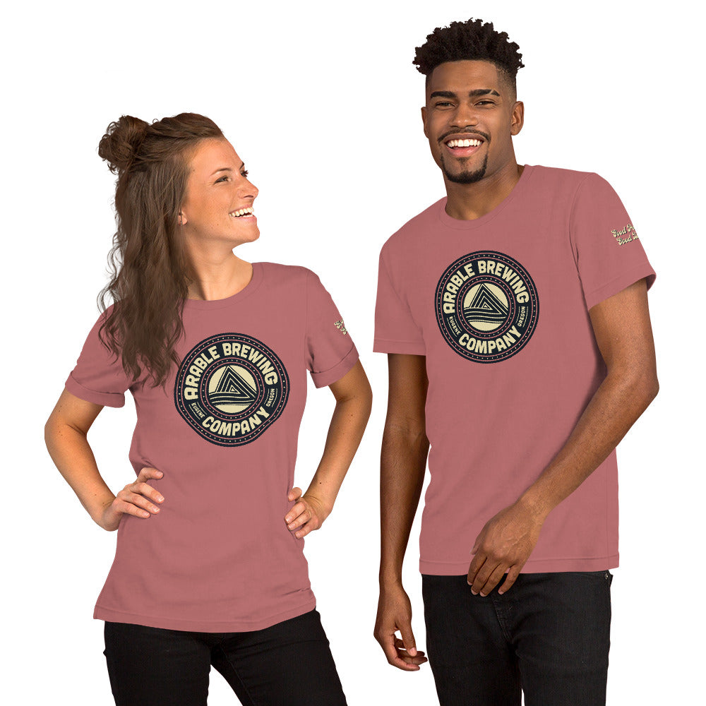 Cotton T-shirt | Round | "Good People Good Beer" on Sleeve