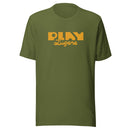 Olive Green T Shirt | Play Eugene Design | Bout It Merch