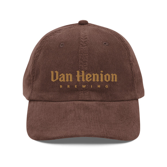 Corduroy Hat | Gold Lettering