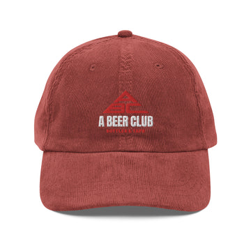 Buy burgundy Vintage Corduroy Cap | OG White &amp; Red