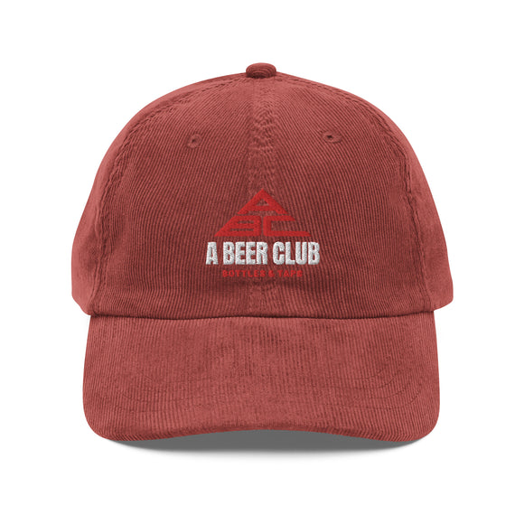 Corduroy Hat | OG White & Red