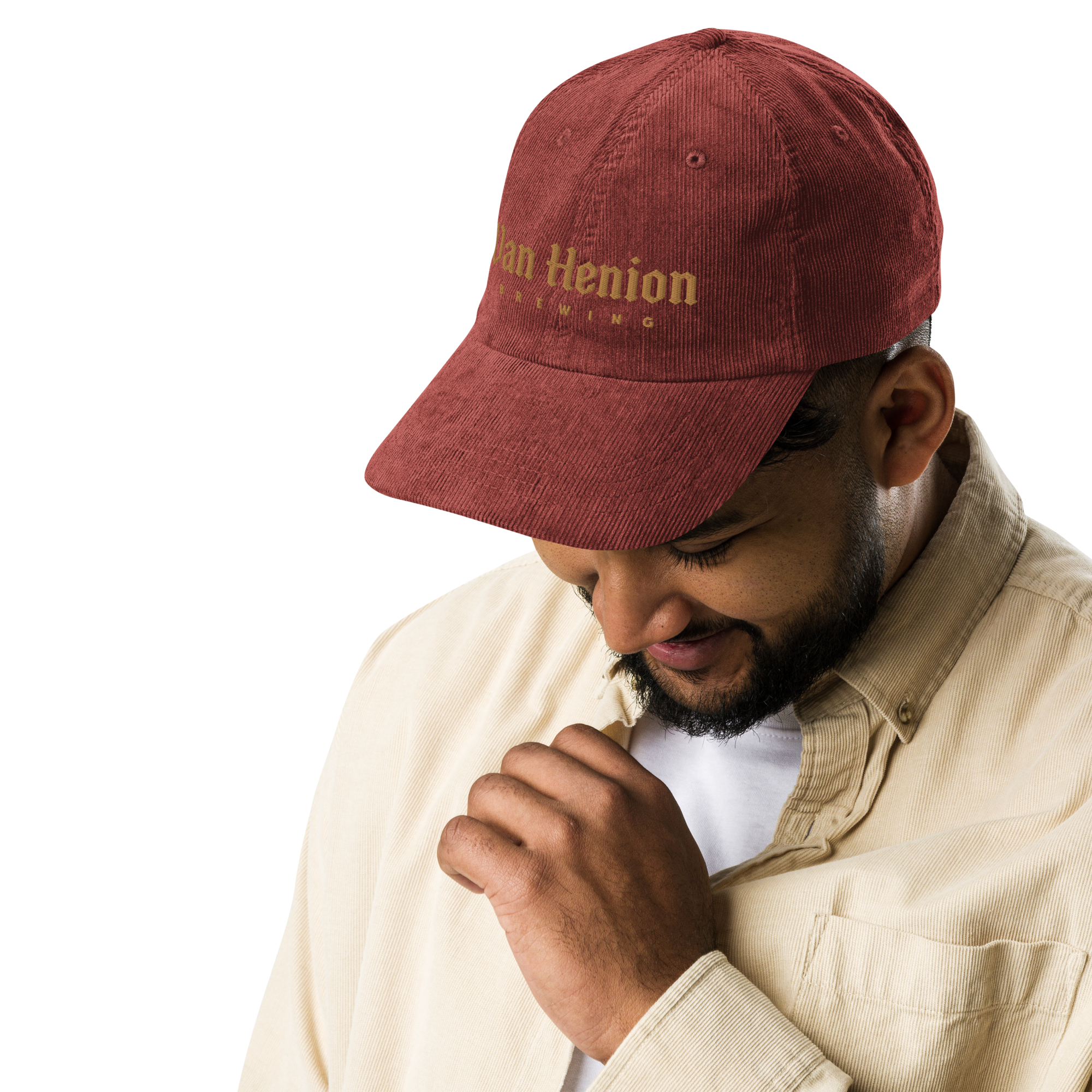 Corduroy Hat | Gold Lettering