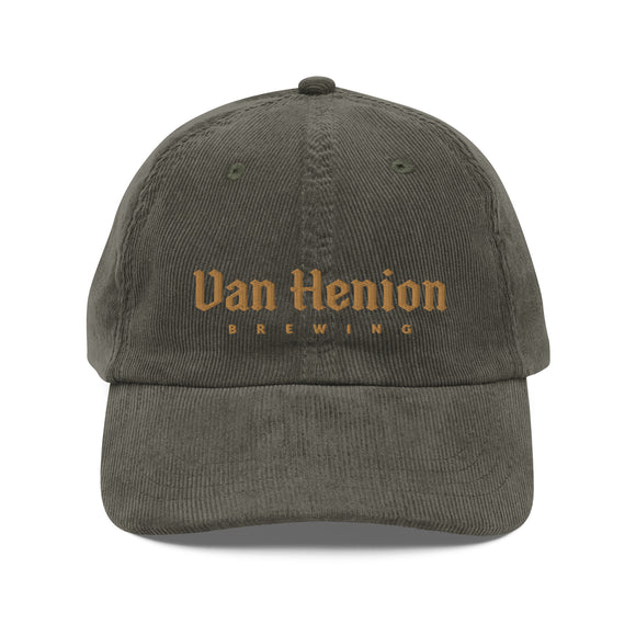 Corduroy Hat | Gold Lettering