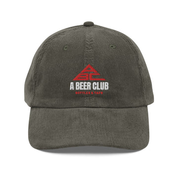Buy olive Vintage Corduroy Cap | OG White &amp; Red