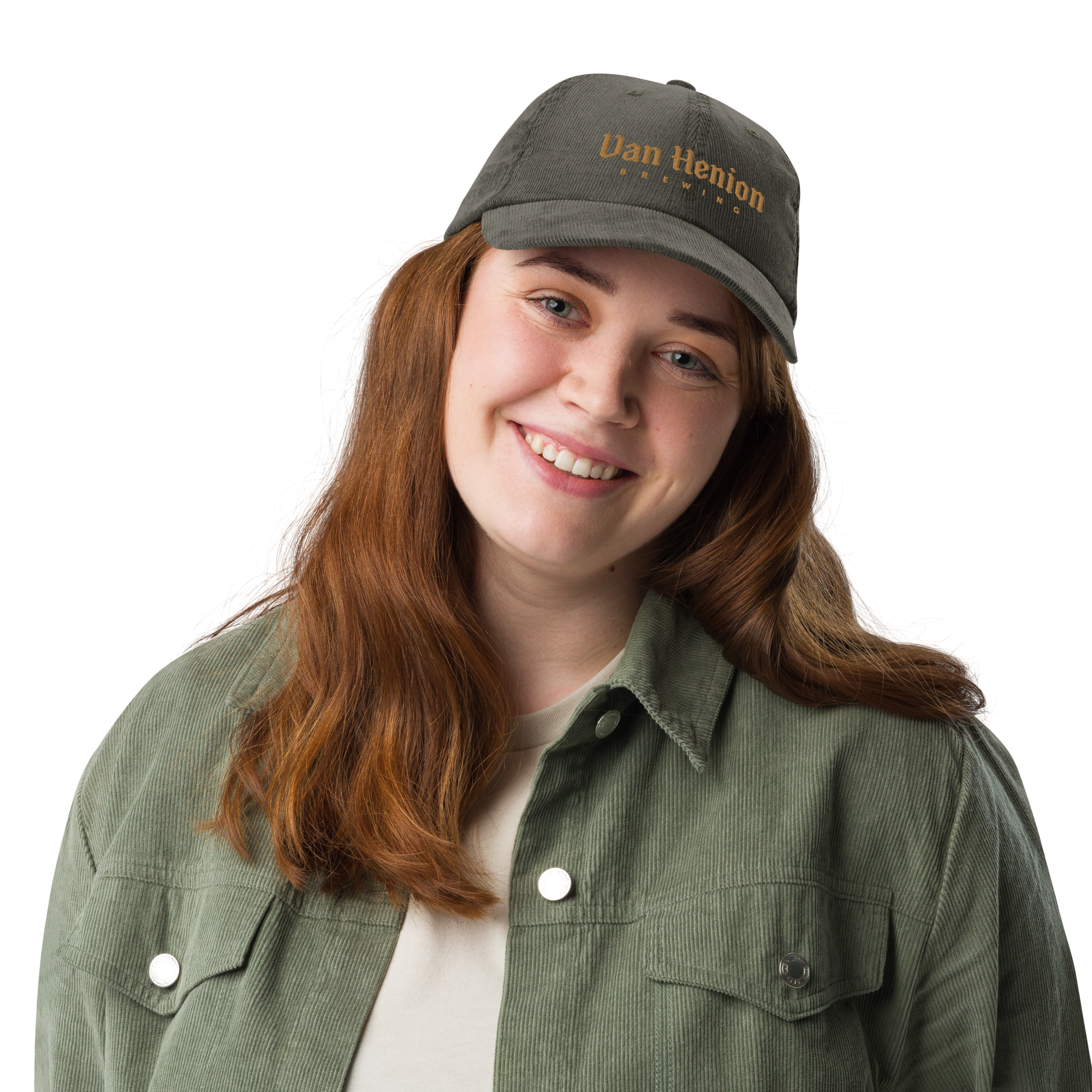 Corduroy Hat | Gold Lettering