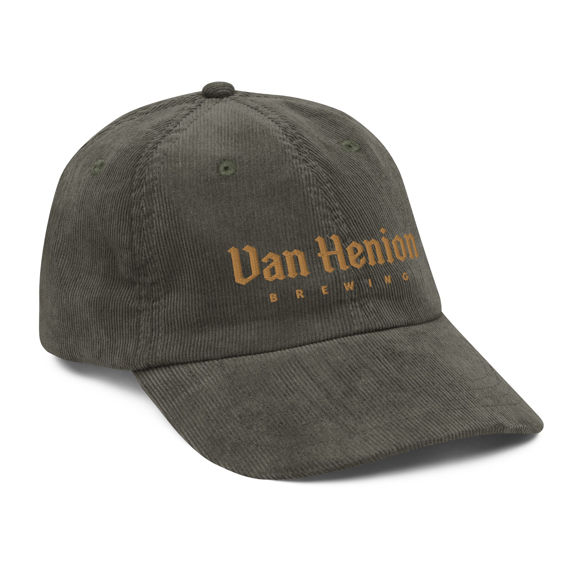 Corduroy Hat | Gold Lettering