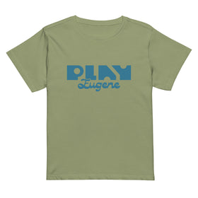 Women's Graphic Tee | Play Eugene Crop Tee | Bout It Merch