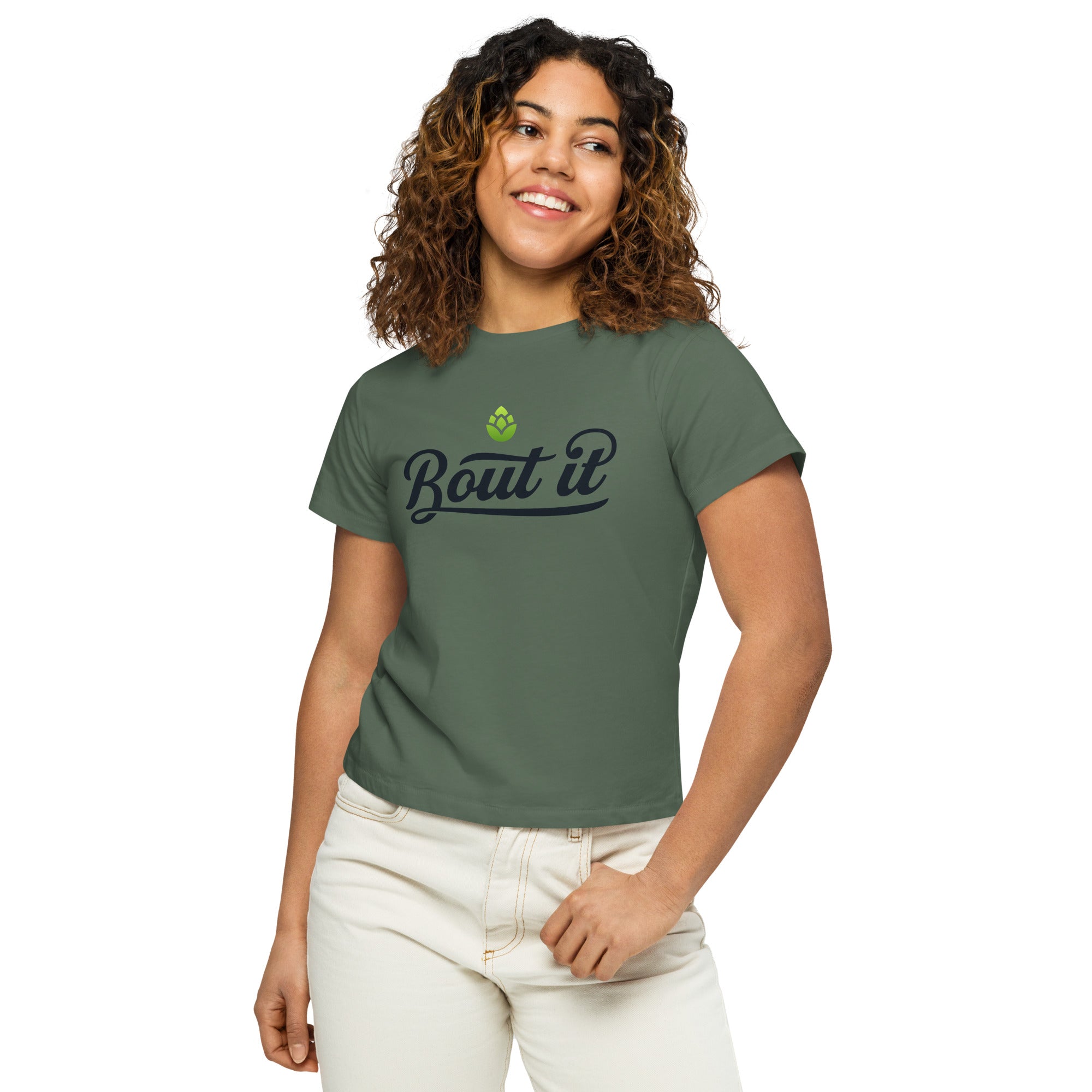 Women’s High Waisted Tee | High Waisted Tee | Bout It Merch